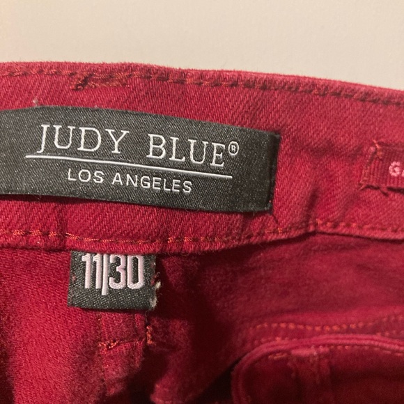 Judy Blue Bold Red Skinny Jeans - Picture 9 of 9